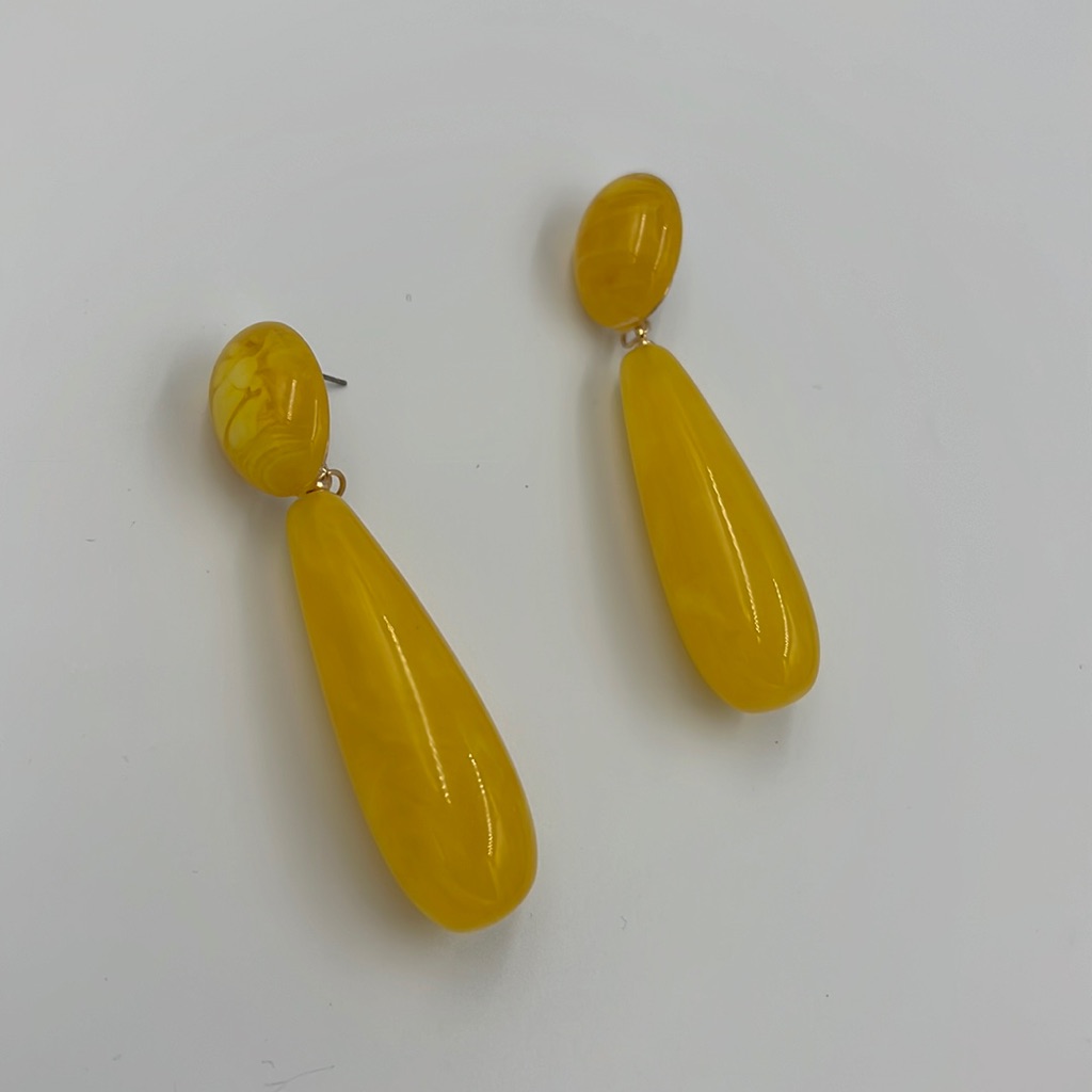 New Yellow Fashion Drop Earrings